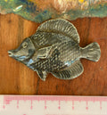 Ceramic Fish Tile, in Blue Grey