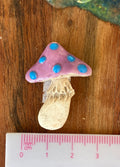 Ceramic Small Mushroom Tile, in Purple and Blue